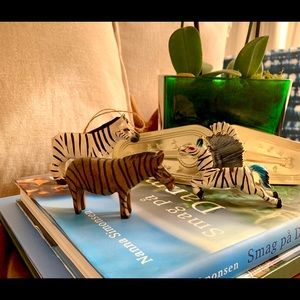 Zebra Lover Package Wooden Ornament Pegasus Magnet